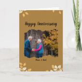 Custom Happy Jubileum Gevouwen Wenskaart Kaart (Voorkant)