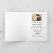 Custom Happy Jubileum Sweetheart Schattige Cats Kaart (Binnen)