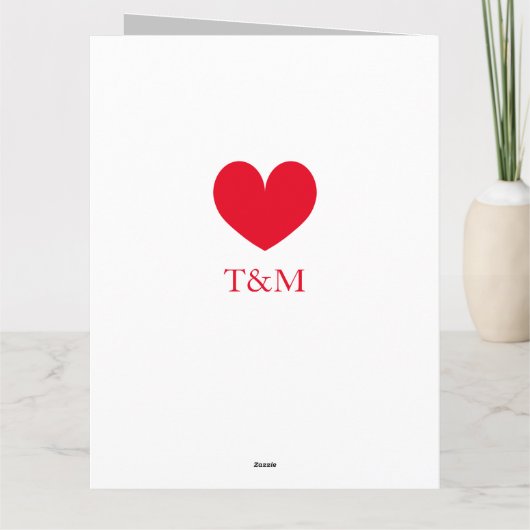 Custom Happy Jubileum wenskaart voor vrouw Kaart (Achterkant)