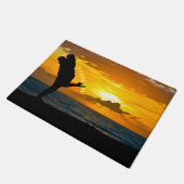 Custom Happy love Day new Deurmat (Schuin)