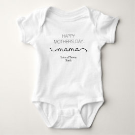 Custom Happy Moederdag Mama Elegant Romper