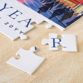 Custom Happy New Year New York City Fireworks Legpuzzel (Zijkant)