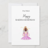 Custom, Happy Rakhi, Rakshabandhan, Festival, Feestdagenkaart (Voorkant)