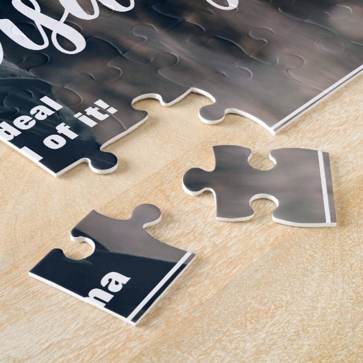 Custom Happy Soberversary 1 foto gepersonaliseerd Legpuzzel (Zijkant)