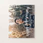 Custom Happy Soberversary 1 foto gepersonaliseerd Legpuzzel (Verticaal)