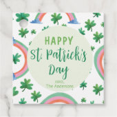 CUSTOM Happy St Patrick's Day Bedankjes Labels (Voorkant)