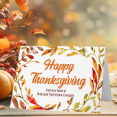 Custom Happy Thanksgiving Autumn verlaat het bedri Kaart