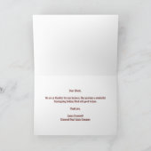 Custom Happy Thanksgiving Autumn verlaat het bedri Kaart (Binnen)