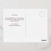 Custom Happy Thanksgiving Fall verlaat bedrijf Gol Folie Feestdagen Briefkaart (Achterkant)