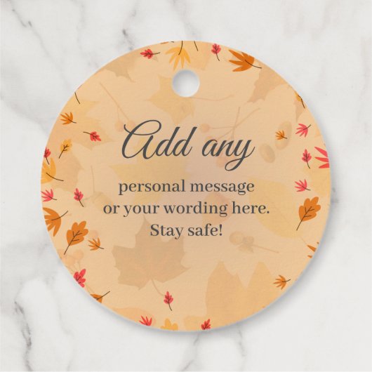 CUSTOM Happy Thanksgiving herfst Bedankjes Labels (Achterkant)