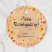CUSTOM Happy Thanksgiving herfst Bedankjes Labels (Voorkant)