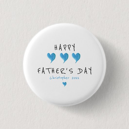 Custom Happy Vaderdag Cute Boy Ronde Button 3,2 Cm (Voorkant)