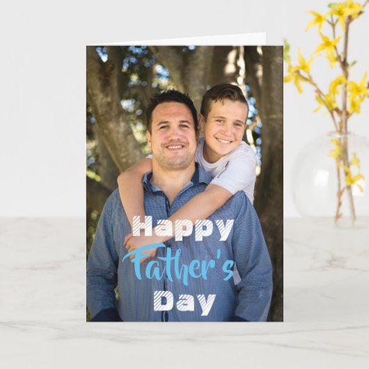 Custom, Happy Vaderdag. Kaart (Gele Bloem)