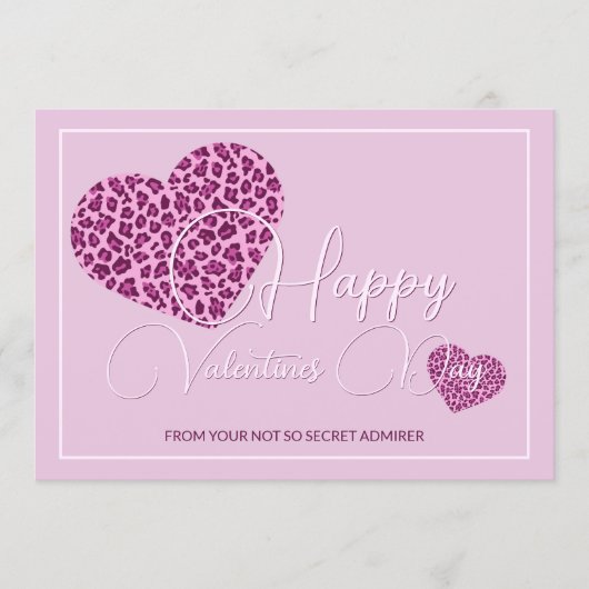 Custom Happy Valentines Day Hearts Pattern Feestdagenkaart (Voorkant)