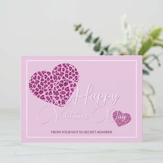 Custom Happy Valentines Day Hearts Pattern Feestdagenkaart (Staand voorkant)
