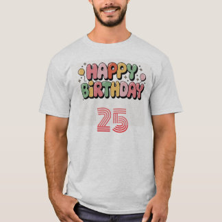 Custom Happy verjaardagscadeau T-shirt