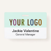 Custom Hard Plastic Naam Badge met Lanyard (Voorkant)