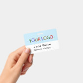 Custom Hard Plastic Name Badge with Metal Clip (Handheld)