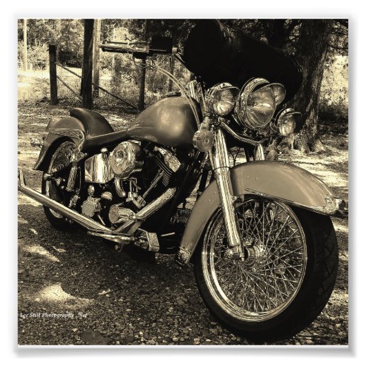 Custom Harley Foto Afdruk (Voorkant)