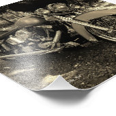 Custom Harley Foto Afdruk (Hoek)