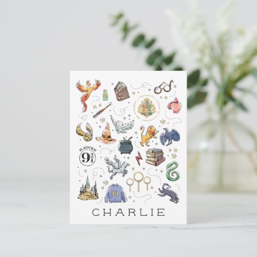 Custom | HARRY POTTER™ Icons Briefkaart (Staand voorkant)