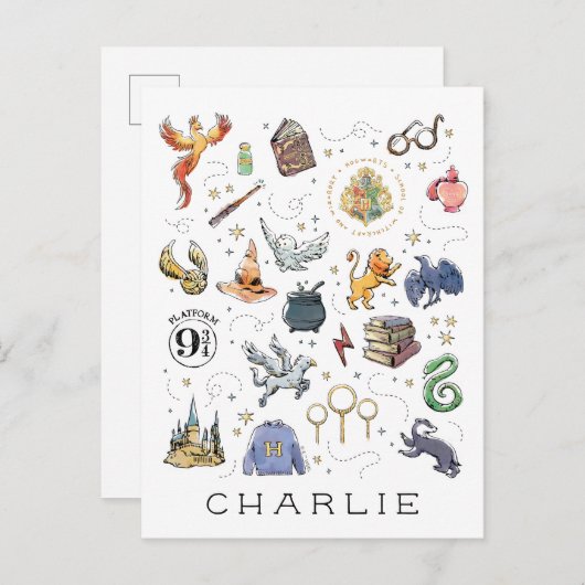 Custom | HARRY POTTER™ Icons Briefkaart (Voorkant / Achterkant)