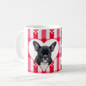 Custom Hart Gevormd Frans Bulldog Koffie Mok 11oz (Voorkant links)