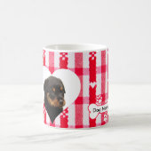 Custom Hart Gevormd Rottweiler Koffie Mok 11 oz (Center)