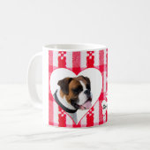 Custom Hart Gevormde Boxer Dog Coffee Cup Mok 11 o (Voorkant links)