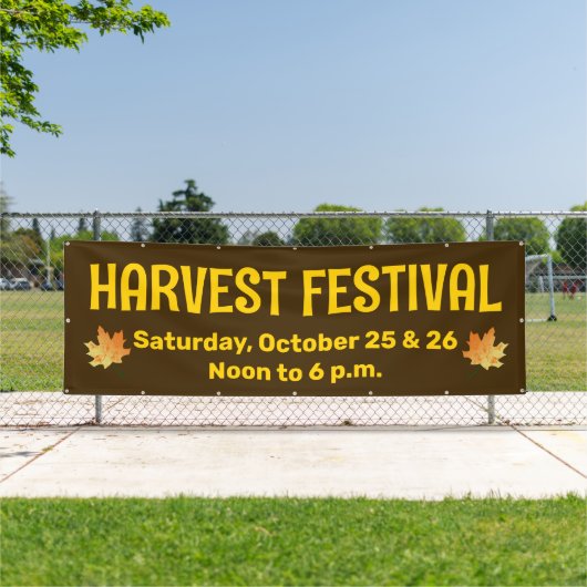 Custom Harvest Festival Banner (Insitu)