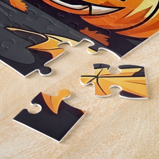 Custom Haunted House Halloween Legpuzzel (Zijkant)