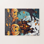 Custom Haunted House Halloween Legpuzzel (Horizontaal)