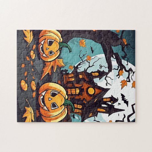 Custom Haunted House Halloween Legpuzzel (Horizontaal)