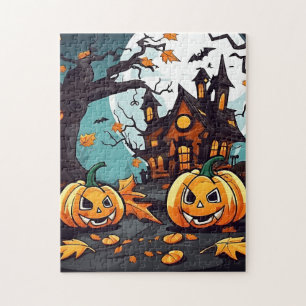 Custom Haunted House Halloween Legpuzzel