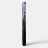 Custom Haunted Sky met Ravens Paarse iPhone case (Achterkant / Links)