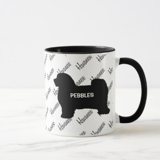 CUSTOM Havanese hond Silhouet Mok