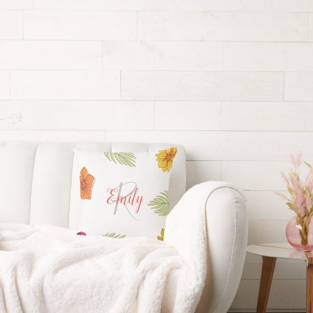 Custom Hawaiian Aloha Floral Kussen (Bank)