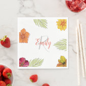 Custom Hawaiian Aloha Floral Servet (Insitu)