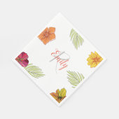 Custom Hawaiian Aloha Floral Servet (Hoek)