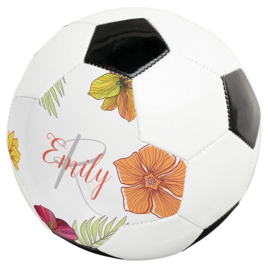Custom Hawaiian Aloha Floral Voetbal (Drie kwart)