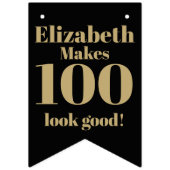 Custom Head Funny Face Gepersonaliseerde Verjaarda Vlaggetjes (Tweede vlag)