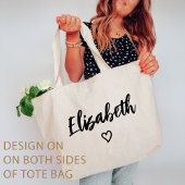 Custom Heart Bachelorette Bruidsmeisje Meisjes Tri Tote Bag