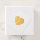 Custom Heart Couple Monogram Huwelijk Bedankjes Labels (Met doos)