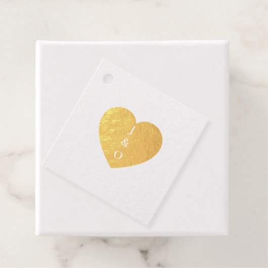 Custom Heart Couple Monogram Huwelijk Bedankjes Labels (Met doos)