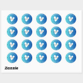 Custom Heart Handmade Dank u Stickers (Vel)