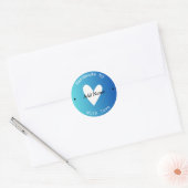 Custom Heart Handmade Dank u Stickers (Envelop)