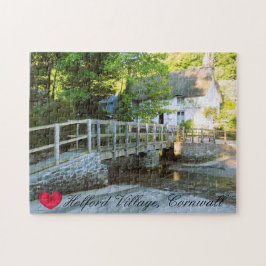 Custom Heart Helford Village Bridge Cornwall Foto Legpuzzel