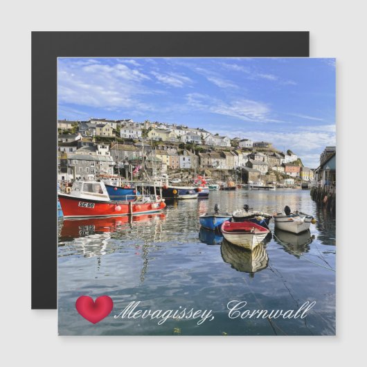 Custom Heart Mevagissey Fish Landing Quay Cornwall (Voorkant / Achterkant)