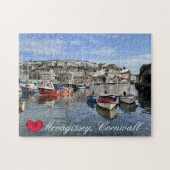 Custom Heart Mevagissey Fish Landing Quay Cornwall Legpuzzel (Horizontaal)