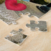Custom Heart Mevagissey Harbour Lifebuoy Cornwall Legpuzzel (Zijkant)